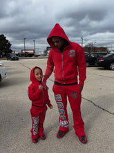 Load image into Gallery viewer, DE&#39;JOUR &quot;WORLDWIDE&quot; FLARED ZIP UP SET
