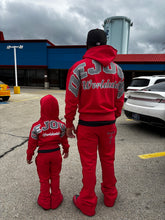 Load image into Gallery viewer, DE&#39;JOUR &quot;WORLDWIDE&quot; FLARED ZIP UP SET
