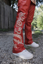 Load image into Gallery viewer, KIDS STACKED LEATHER PANTS
